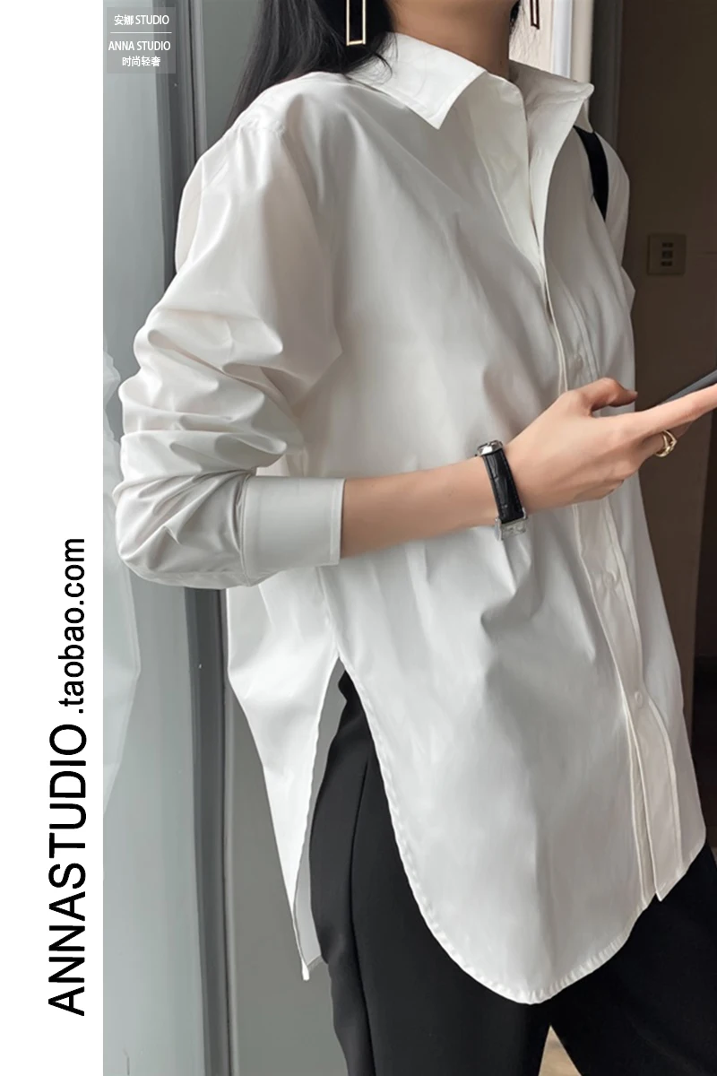 White Shirt Women Loose Large Size Stacking Wear Spring 2021 New Design Sense Niche Inner Base Shirt Long Sleeves
White Shirt Women Loose Large Size Stacking Wear Spring 2021 New Design Sense Niche Inner Base Shirt Long Sleeves