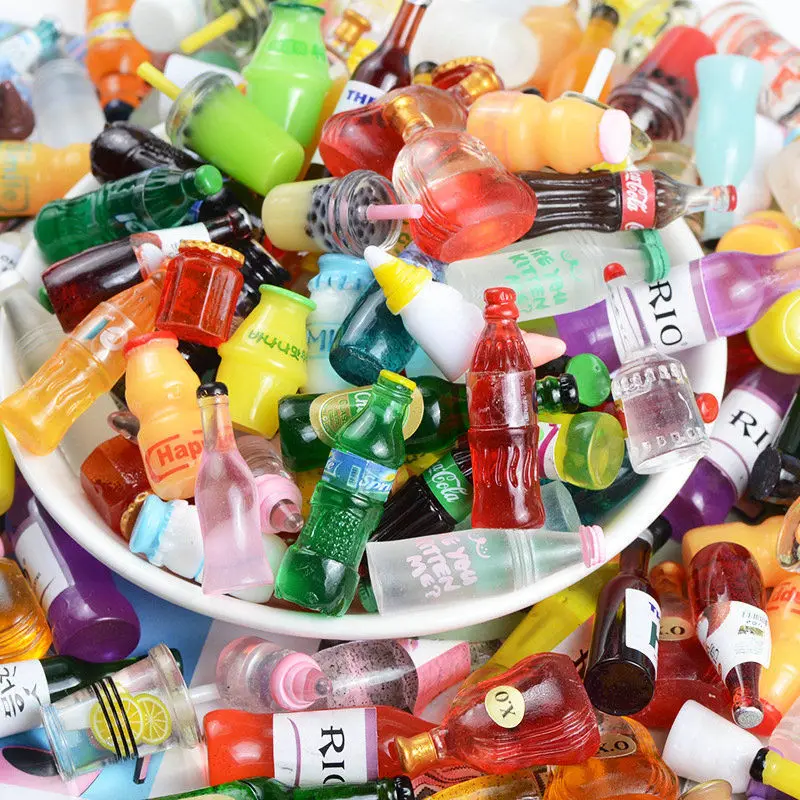 Resin Simulation Cartoon Mixed Bottle Accessories Food Play DIY Wine Bottles Material Beverage Random Home Decor 30/50/100Pcs
Resin Simulation Cartoon Mixed Bottle Accessories Food Play DIY Wine Bottles Material Beverage Random Home Decor 30/50/100Pcs
