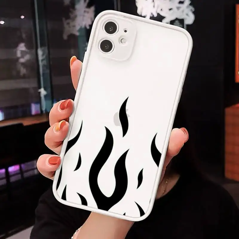 Fashion Red Flames Fitted Phone Case Matte Transparent for iPhone 7 8 11 12 s mini pro X XS XR MAX Plus cover funda
Fashion Red Flames Fitted Phone Case Matte Transparent for iPhone 7 8 11 12 s mini pro X XS XR MAX Plus cover funda