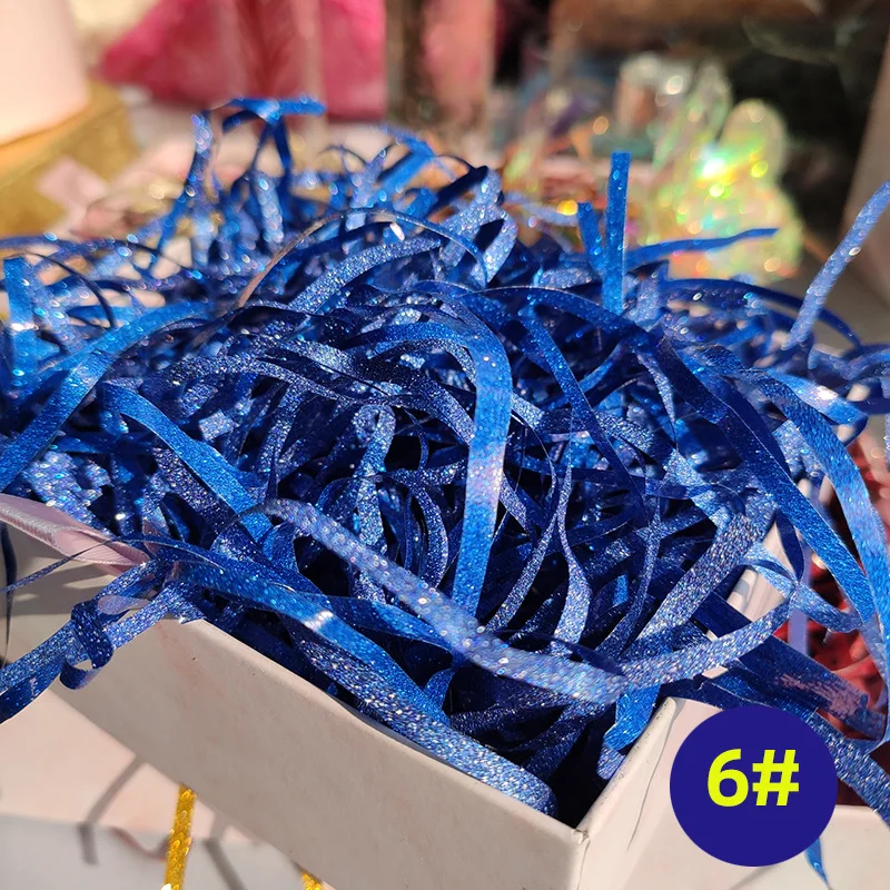 50g Glitter Raffia Grass Colorful Shredded Paper Candy Gift Box Filler Holiday Wedding Birthday Party Gift Shining Filling Grass
50g Glitter Raffia Grass Colorful Shredded Paper Candy Gift Box Filler Holiday Wedding Birthday Party Gift Shining Filling Grass