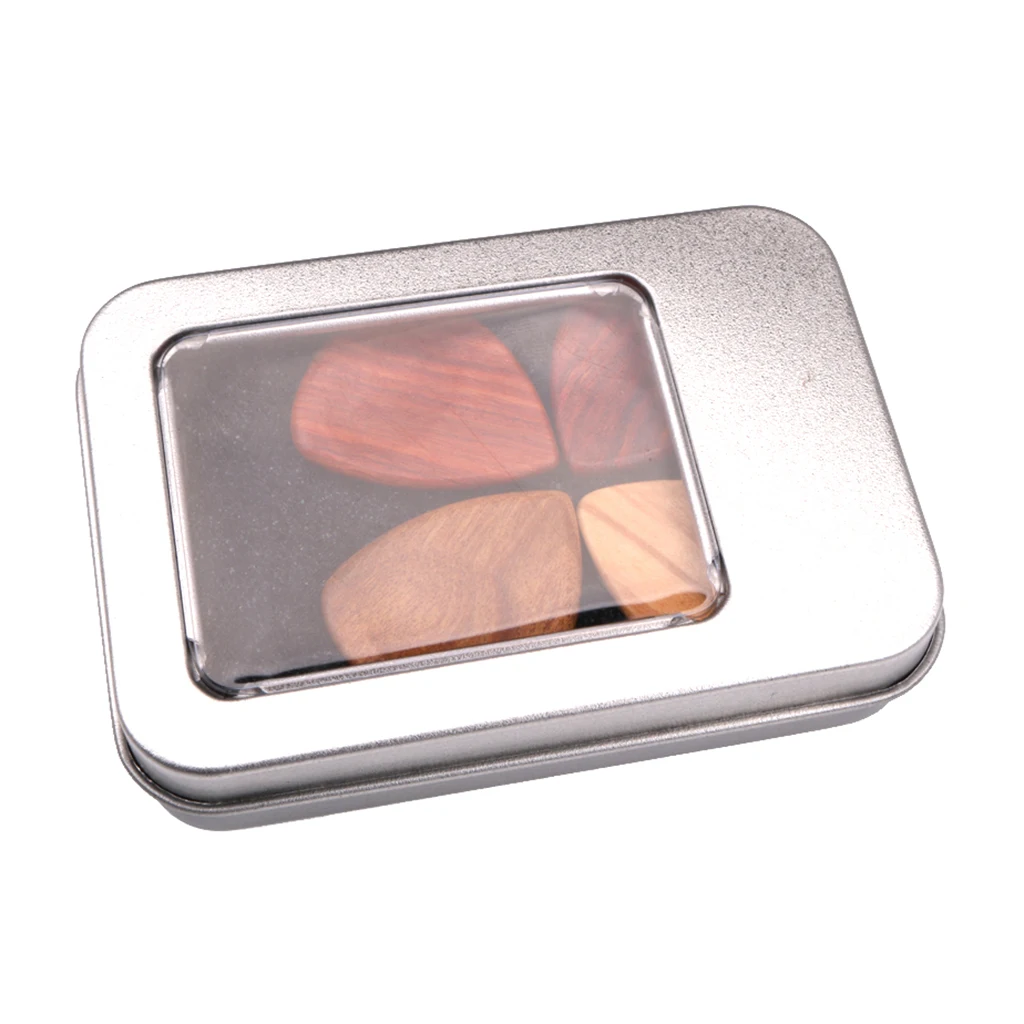 Red Sandalwood Guitar Picks Plectrum Medium w/ Case Vintage Style 
Red Sandalwood Guitar Picks Plectrum Medium w/ Case Vintage Style
