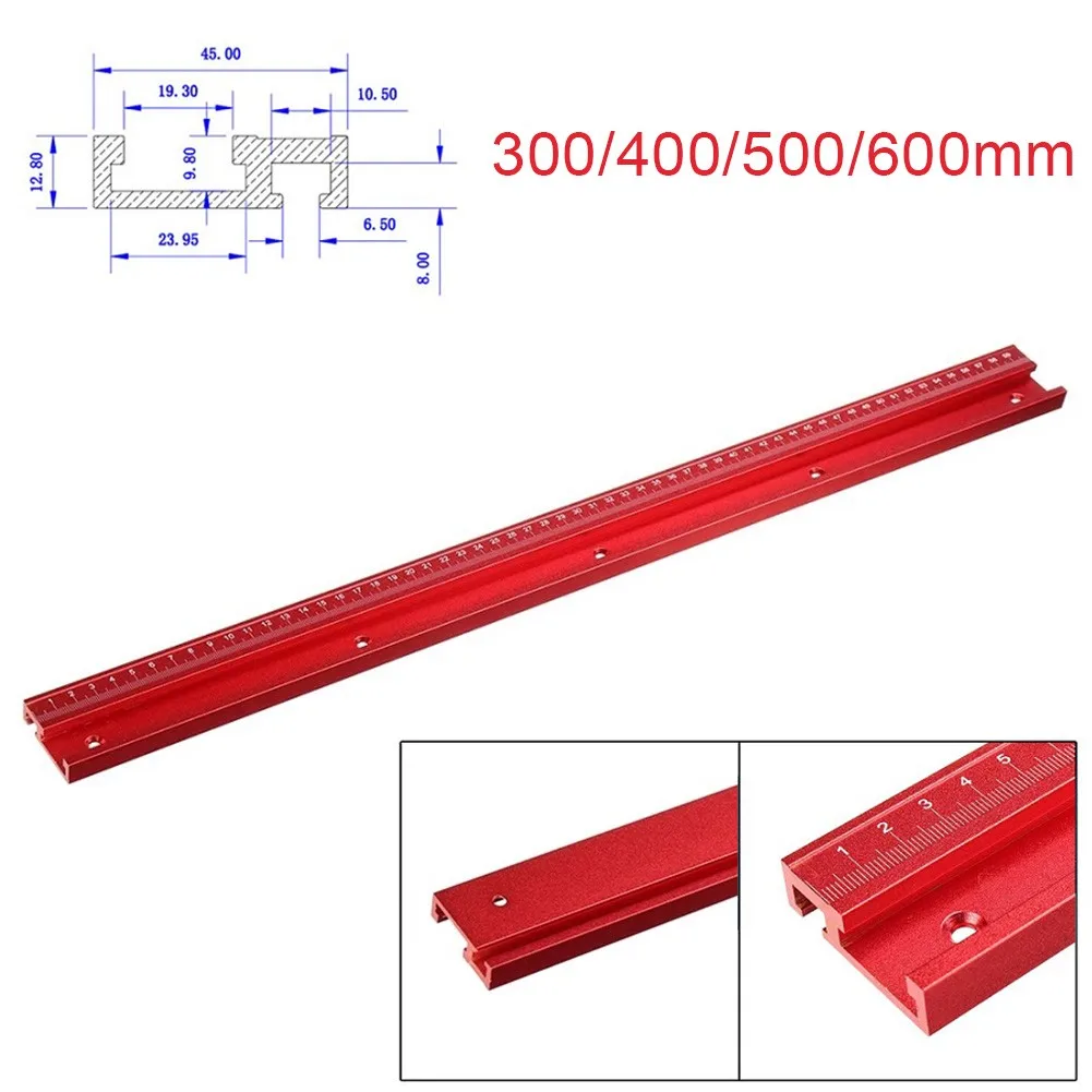 Chute T Track With Scale Alloy T-tracks Slot Miter Track 300-600mm Woodworking Saw Table Workbench DIY Tools T-Slot Miter
Chute T Track With Scale Alloy T-tracks Slot Miter Track 300-600mm Woodworking Saw Table Workbench DIY Tools T-Slot Miter