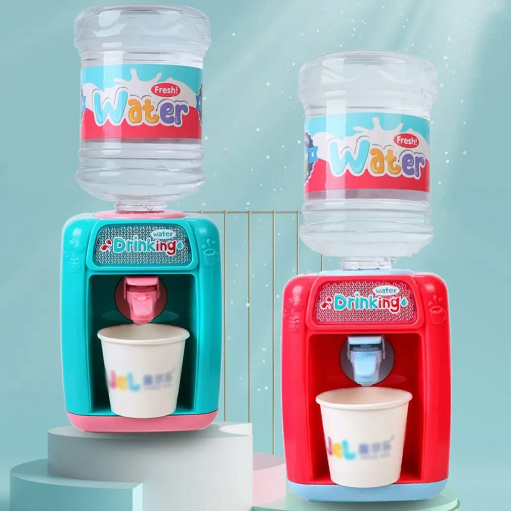 Children's mini fun water dispenser, electric sound and light simulation play house beverage dispenser, baby educational kitchen
Children's mini fun water dispenser, electric sound and light simulation play house beverage dispenser, baby educational kitchen