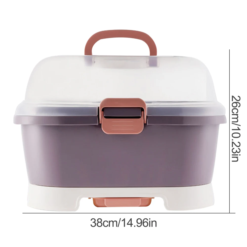 Baby Milk Feeding Bottle Dryer Box Portable Baby Bottle Rack Storage Box Organizer Dust Proof Drying Shelf Box Baby Accessory
Baby Milk Feeding Bottle Dryer Box Portable Baby Bottle Rack Storage Box Organizer Dust Proof Drying Shelf Box Baby Accessory