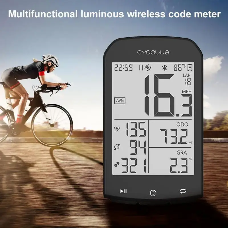 CYCPLUS GPS Bike Computer Speedometer Waterproof Road Cycling Wireless Odometer ANT+Strava Bluetooth-compatible Bicycle Parts
CYCPLUS GPS Bike Computer Speedometer Waterproof Road Cycling Wireless Odometer ANT+Strava Bluetooth-compatible Bicycle Parts