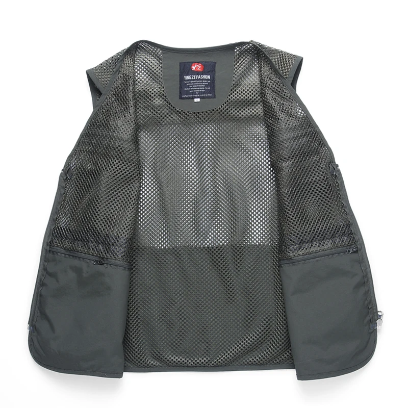 Summer Men's Thin Mesh Vest Men's Quick-drying Casual Multi-pocket Photography Fishing Vest Waistcoat Widening and Increasing
Summer Men's Thin Mesh Vest Men's Quick-drying Casual Multi-pocket Photography Fishing Vest Waistcoat Widening and Increasing