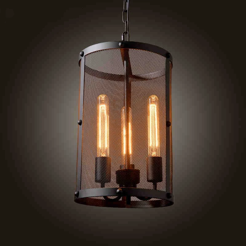 3 Head American Vintage Style Wrought Iron Net Loft Pendant Lamp Restaurant Lamp Bars Lamp Dining Lamp Free Shipping LED Bulbs
3 Head American Vintage Style Wrought Iron Net Loft Pendant Lamp Restaurant Lamp Bars Lamp Dining Lamp Free Shipping LED Bulbs