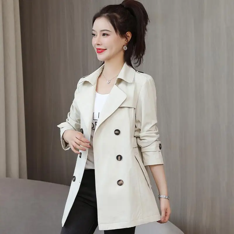 FTLZZ New Spring Autumn Women Casual Double Breasted Long Sleeve Trench Office Lady Turn-down Collar Solid Short Jacket Coat
FTLZZ New Spring Autumn Women Casual Double Breasted Long Sleeve Trench Office Lady Turn-down Collar Solid Short Jacket Coat