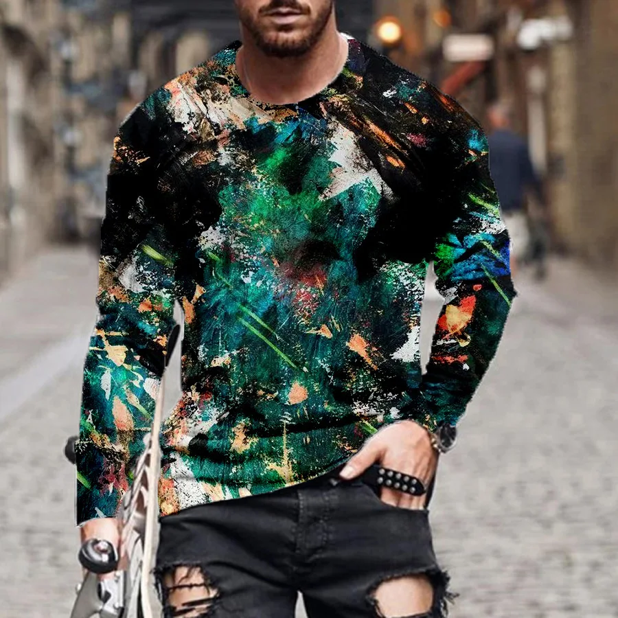 2021 Men's and women's T-shirt Colorful Series Long sleeve 3D printed short sleeve long sleeve round collar oversized T-shirt
2021 Men's and women's T-shirt Colorful Series Long sleeve 3D printed short sleeve long sleeve round collar oversized T-shirt