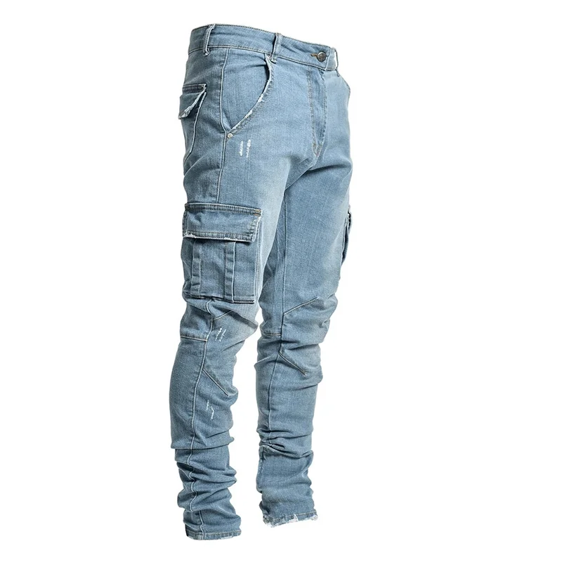 SHZQ Multi Pocket Cargo Jeans Men New Fashion Denim Pencil Pants Jeans Men Pants Casual Cotton Denim Trousers Side Pockets Cargo
SHZQ Multi Pocket Cargo Jeans Men New Fashion Denim Pencil Pants Jeans Men Pants Casual Cotton Denim Trousers Side Pockets Cargo