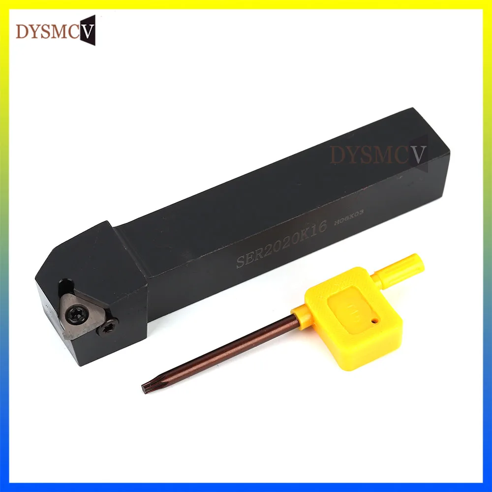 1pcs SER1010H11 SER1212H11 SER1212H16 SER2020K16 CNC Lathe Machine Cutter External Thread Turning Holder
1pcs SER1010H11 SER1212H11 SER1212H16 SER2020K16 CNC Lathe Machine Cutter External Thread Turning Holder