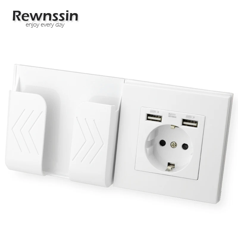 Charging Ports Phone Charging Socket With Dual USB White Plastic Panel 110V-250V 16A EU/French Power Wall Socket
Charging Ports Phone Charging Socket With Dual USB White Plastic Panel 110V-250V 16A EU/French Power Wall Socket