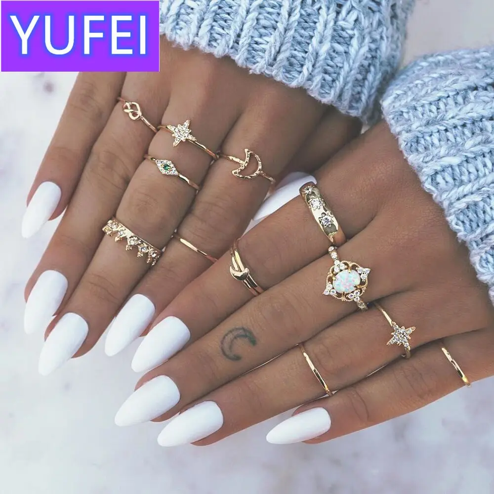 10pcs/Set Bohemian Midi Finger Rings Set For Women crystal Geometric Crown Knuckle Ring Fashion wedding Jewelry Drop shipping
10pcs/Set Bohemian Midi Finger Rings Set For Women crystal Geometric Crown Knuckle Ring Fashion wedding Jewelry Drop shipping