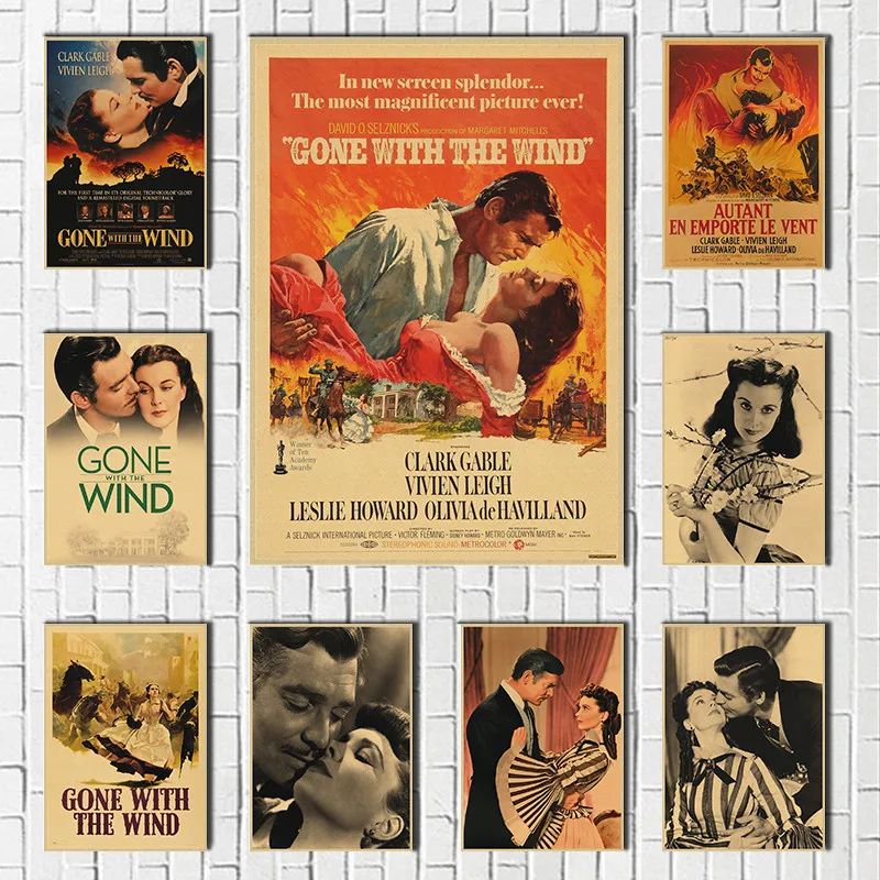 Gone with the Wind Poster Clear Image Wall Stickers Home Decoration Quality Prints kraft paper home art Brand
Gone with the Wind Poster Clear Image Wall Stickers Home Decoration Quality Prints kraft paper home art Brand