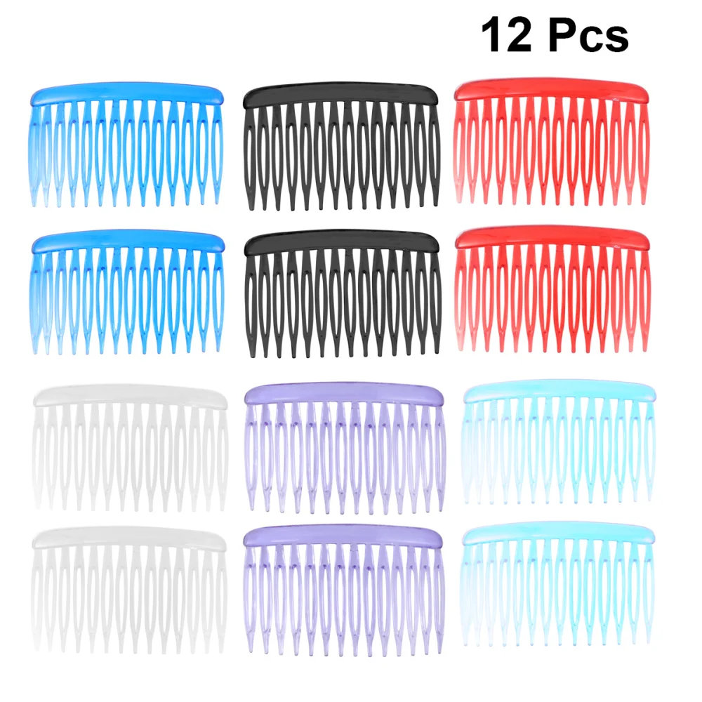 12pcs Colorful Hair Clip Combs Vintage Small Hair Side Combs Insert Combs for Lady (Mixed Color)
12pcs Colorful Hair Clip Combs Vintage Small Hair Side Combs Insert Combs for Lady (Mixed Color)