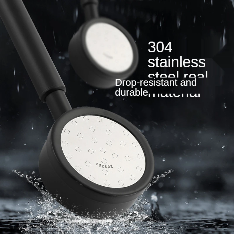304 Stainless steel strong pressurization filter shower head black single head shower small low water pressure suit shower head
304 Stainless steel strong pressurization filter shower head black single head shower small low water pressure suit shower head