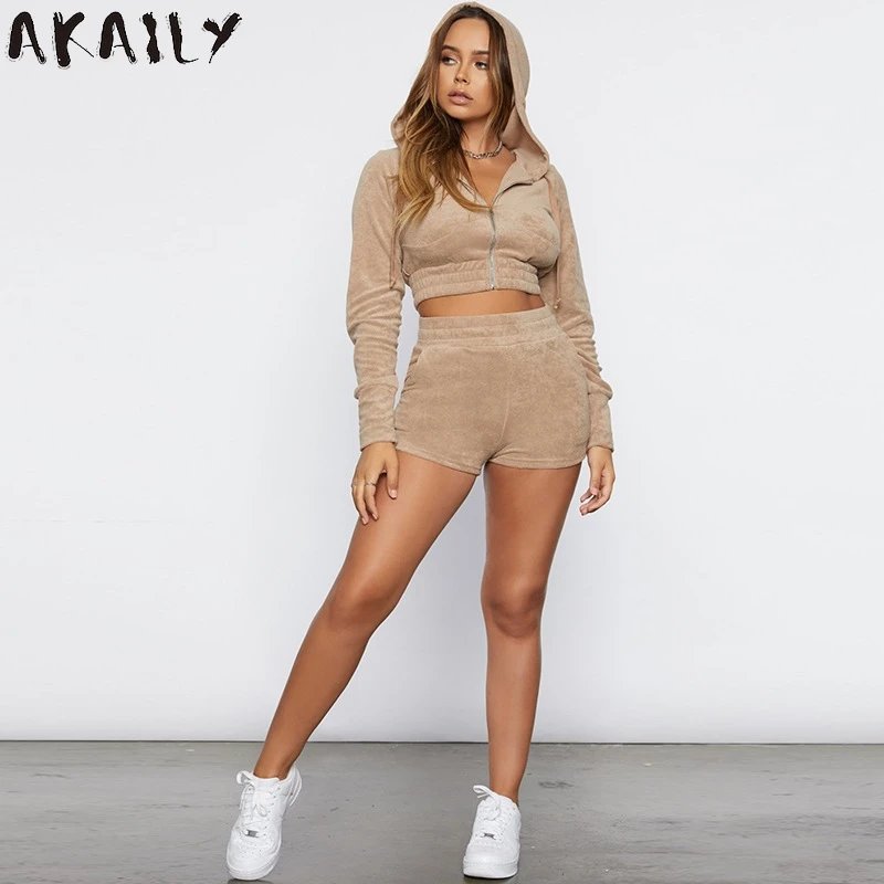 Akaily Весна 2 комплект из двух предметов для женщин наряды молния Bodycon куртка с капюшоном Топ спортивный костюм уличная байкерские шорты компл...
Akaily Весна 2 комплект из двух предметов для женщин наряды молния Bodycon куртка с капюшоном Топ спортивный костюм уличная байкерские шорты компл...