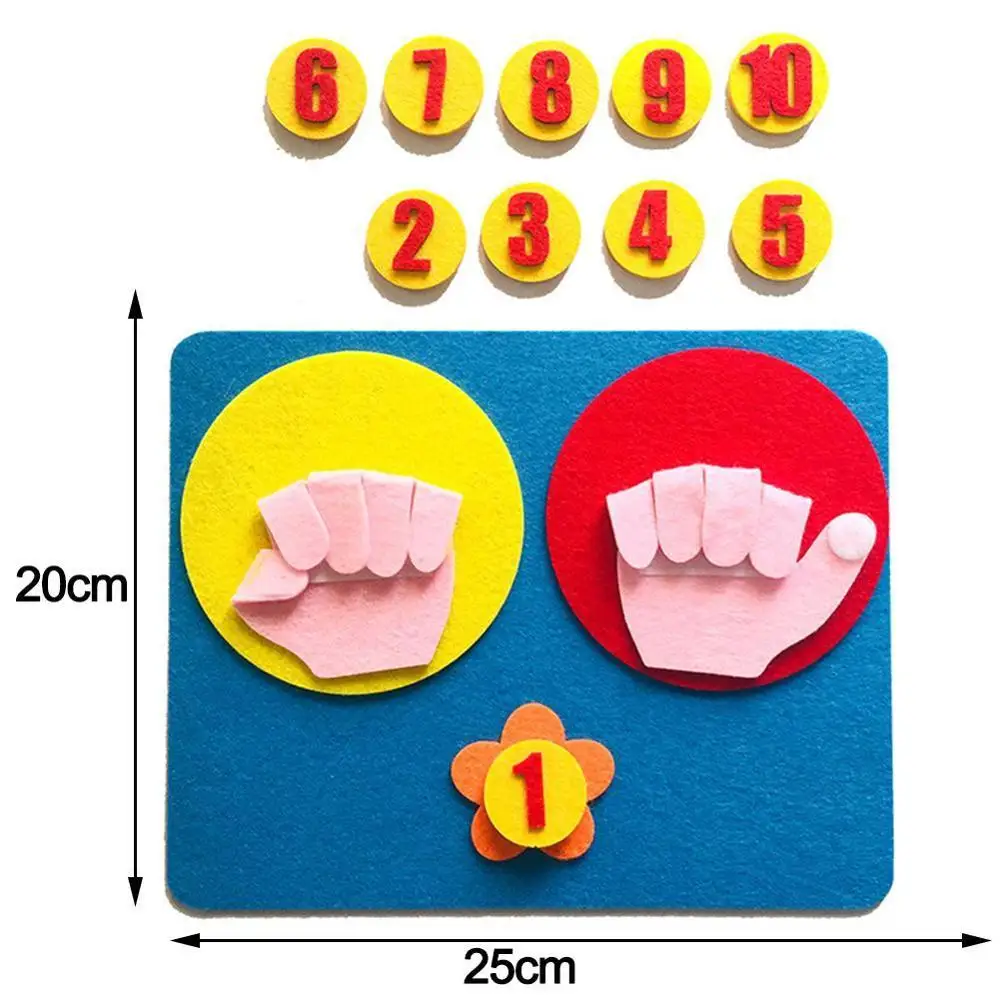 Children Maths Toys Finger Counting 1-10 Learning Montessori Finger Toddler Aid Teaching Toys Felt Craft Number DIY Education
Children Maths Toys Finger Counting 1-10 Learning Montessori Finger Toddler Aid Teaching Toys Felt Craft Number DIY Education