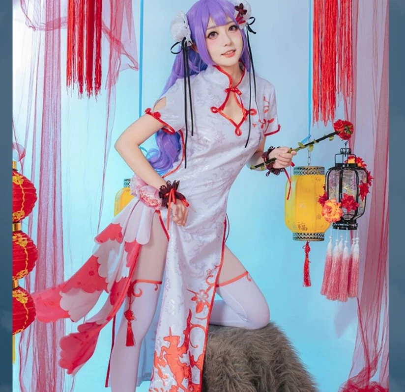 Игра Azur Lane Косплэй костюм розового цвета в стиле кавайи; Пикантная обувь с выемкой Ципао вечерние платье повезло, милый кружевной головной у...
Игра Azur Lane Косплэй костюм розового цвета в стиле кавайи; Пикантная обувь с выемкой Ципао вечерние платье повезло, милый кружевной головной у...