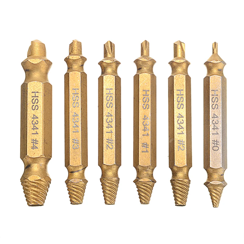 Набор направляющих для быстрого и легкого удаления сломанных болтов, 6 шт., экстрактор поврежденных золотистых винтов, сверла, инструмент для удаления штифтов
Набор направляющих для быстрого и легкого удаления сломанных болтов, 6 шт., экстрактор поврежденных золотистых винтов, сверла, инструмент для удаления штифтов