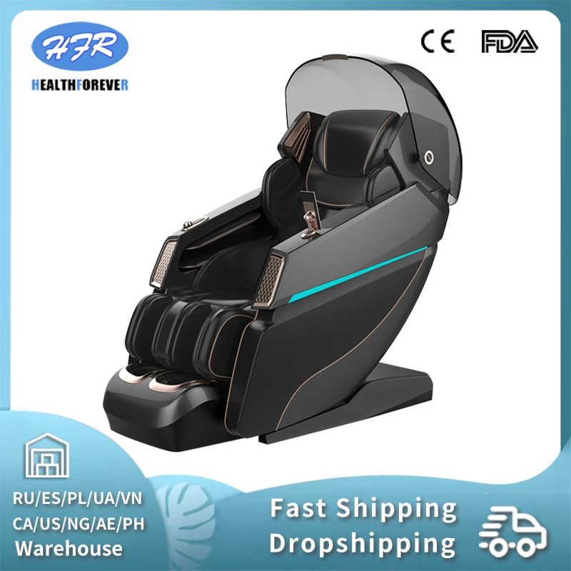 

Full Body Airbags Zero Gravity Massage Chair with Electric Legs Stretch Luxury SL Track 3D Movement 4d AI Voice Body Detection