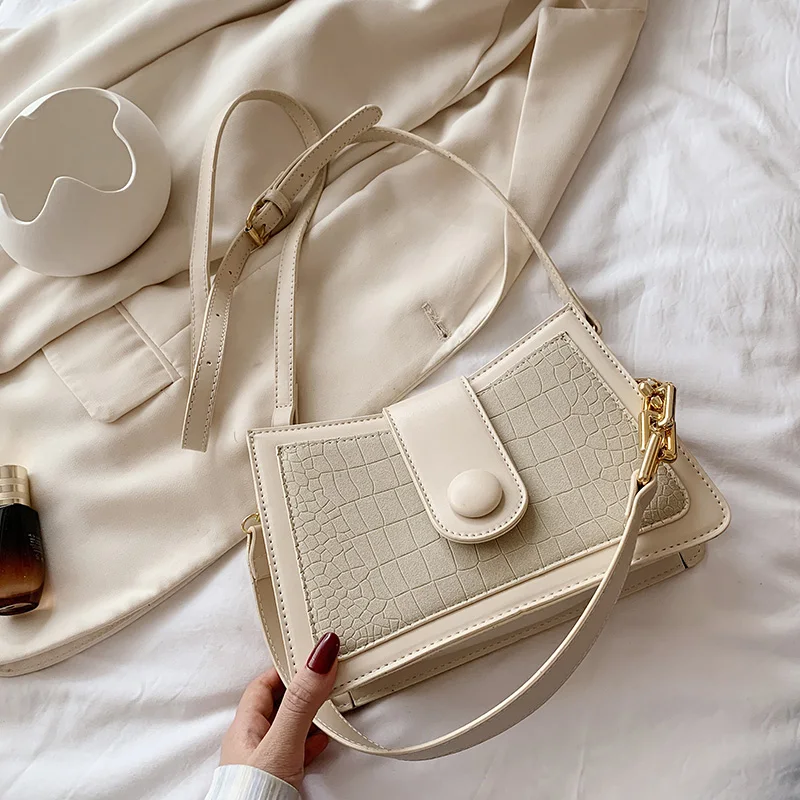 Luxury Brand Female Flip Square Bag 2020 New Quality Leather Women's Designer Handbag Crocodile pattern Shoulder Messenger Bags
Luxury Brand Female Flip Square Bag 2020 New Quality Leather Women's Designer Handbag Crocodile pattern Shoulder Messenger Bags