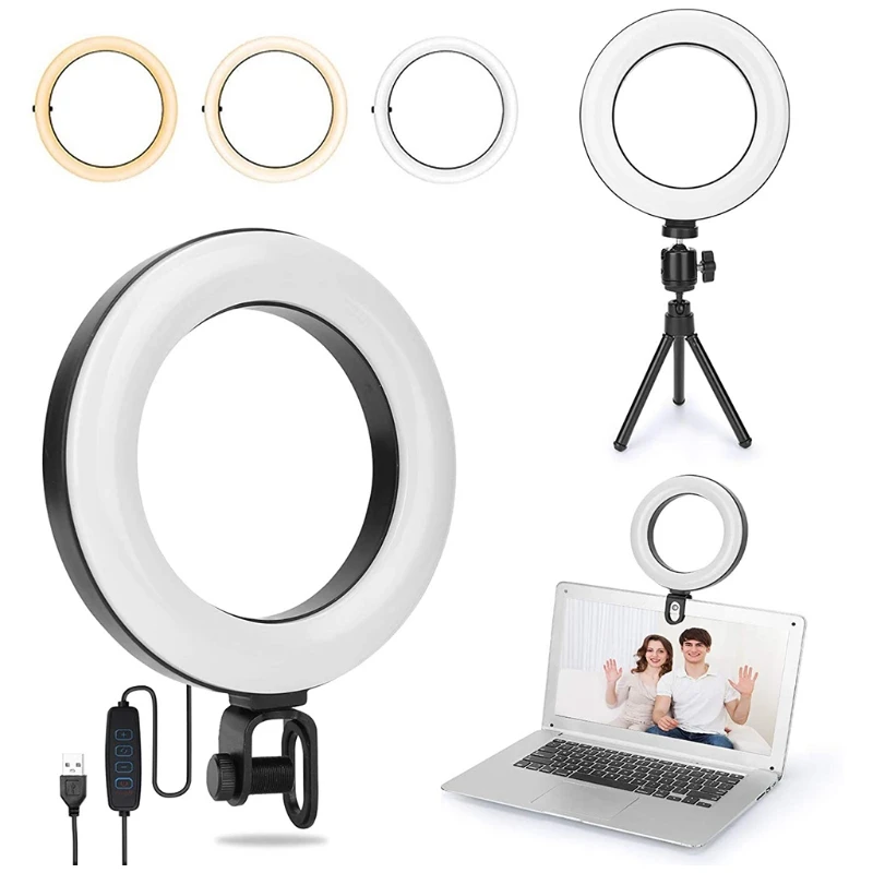 Ring Light for Laptops with Stand and Clip Video Conference Lighting Kit Zoom Webcam Computer Lighting Zoom Conference
Ring Light for Laptops with Stand and Clip Video Conference Lighting Kit Zoom Webcam Computer Lighting Zoom Conference