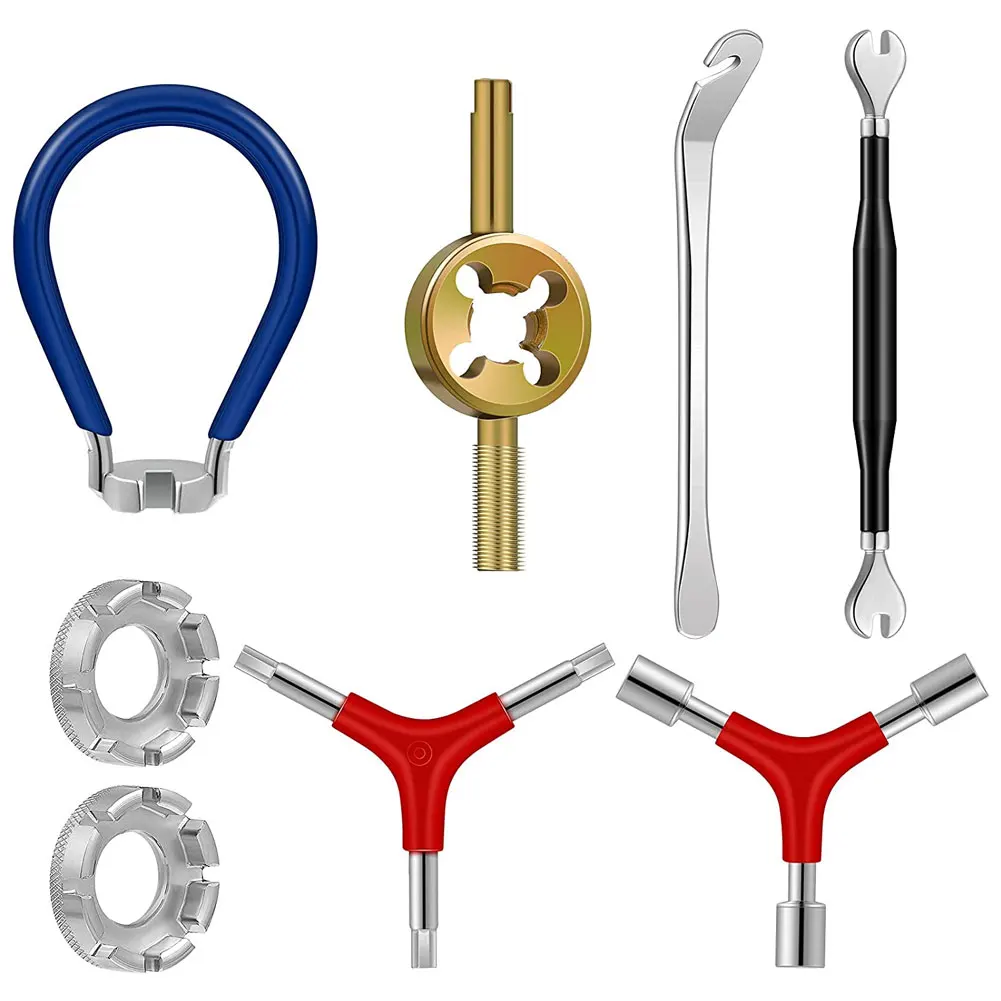 8PCS Bike Spoke Tool Kit Bike Spoke Wrench Set Bike Repair Multifunctional Accessories For MTB Bicicleta Bicycle Repairing
8PCS Bike Spoke Tool Kit Bike Spoke Wrench Set Bike Repair Multifunctional Accessories For MTB Bicicleta Bicycle Repairing