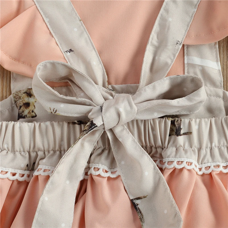 Baby Girl\u2019s Ruffles Fly Sleeve Jumpsuits Cute Rabbit Printing Bow Bandage Romper and Headband Baby Easter Day Clothing
Baby Girl\u2019s Ruffles Fly Sleeve Jumpsuits Cute Rabbit Printing Bow Bandage Romper and Headband Baby Easter Day Clothing