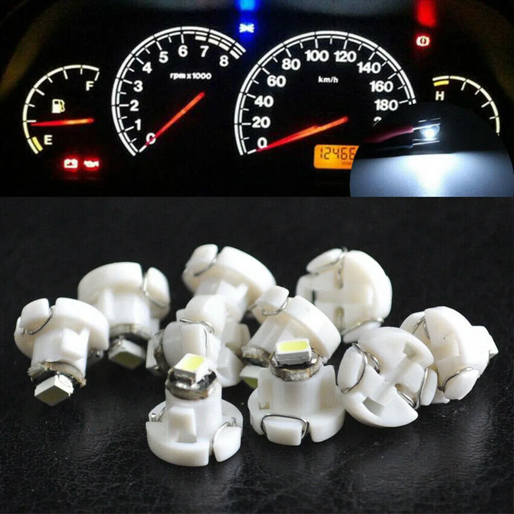 1-SMD LED LED Light 10pcs 12-14V DC Bulb Light Climate Control Cluster Instrument T4.2
1-SMD LED LED Light 10pcs 12-14V DC Bulb Light Climate Control Cluster Instrument T4.2