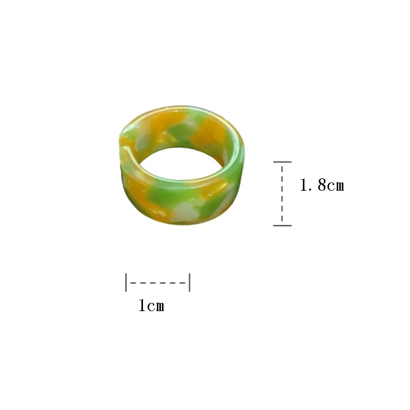 Korea Fashion Vintage Simple Aesthetic Acetate Colorful Acrylic Thick Round Rings Set For Women Girls Jewelry Accessories Gifts
Korea Fashion Vintage Simple Aesthetic Acetate Colorful Acrylic Thick Round Rings Set For Women Girls Jewelry Accessories Gifts