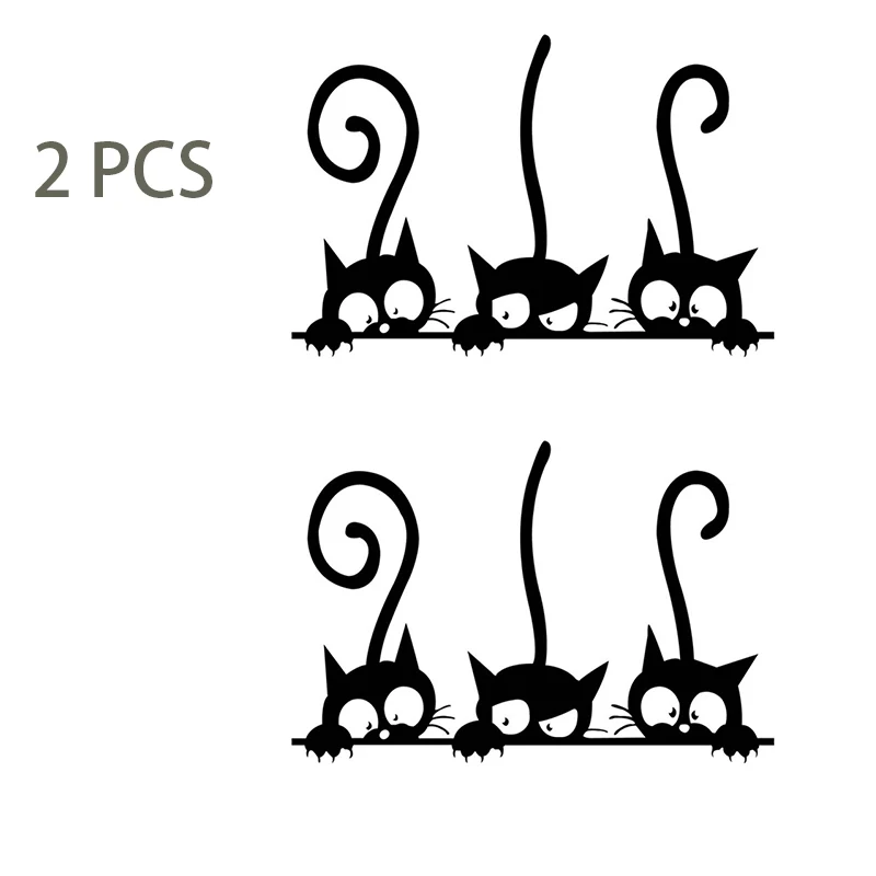 2 PCS Three Funny Cats Wall Sticker Household Room PVC Window Decals Mural DIY Decoration Removable Stickers Home Decor 
2 PCS Three Funny Cats Wall Sticker Household Room PVC Window Decals Mural DIY Decoration Removable Stickers Home Decor