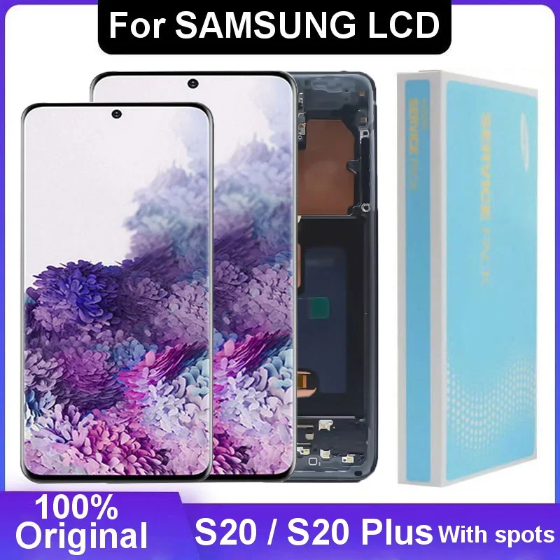 Original LCD For Samsung Galaxy S20 G980 G980F Display Touch Screen Digitizer For Samsung s20 Plus G985 G985F Screen With spots
Original LCD For Samsung Galaxy S20 G980 G980F Display Touch Screen Digitizer For Samsung s20 Plus G985 G985F Screen With spots