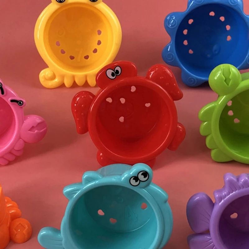 Stacking Eight Color Cups for Swimming Pool Interactive Fun Educational Tools Bathtub Toys Children Relaxing Emotion
Stacking Eight Color Cups for Swimming Pool Interactive Fun Educational Tools Bathtub Toys Children Relaxing Emotion