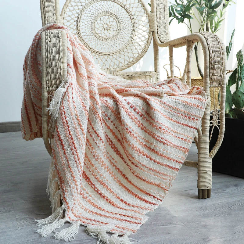 Soft Sweet Cotton Knitted Blanket Cover Pink Boho Blanket Autumn Wimter Sofa Bed Throw Blanket Office Siesta Shawl Blanket
Soft Sweet Cotton Knitted Blanket Cover Pink Boho Blanket Autumn Wimter Sofa Bed Throw Blanket Office Siesta Shawl Blanket