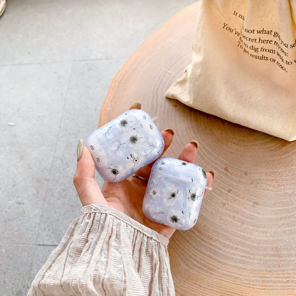 Earphone Case For AirPods 2/1 Fashion Dandelion Pattern Marble Shell Conch Case For AirPods Pro airpods 3 Soft Earphones Cover
Earphone Case For AirPods 2/1 Fashion Dandelion Pattern Marble Shell Conch Case For AirPods Pro airpods 3 Soft Earphones Cover