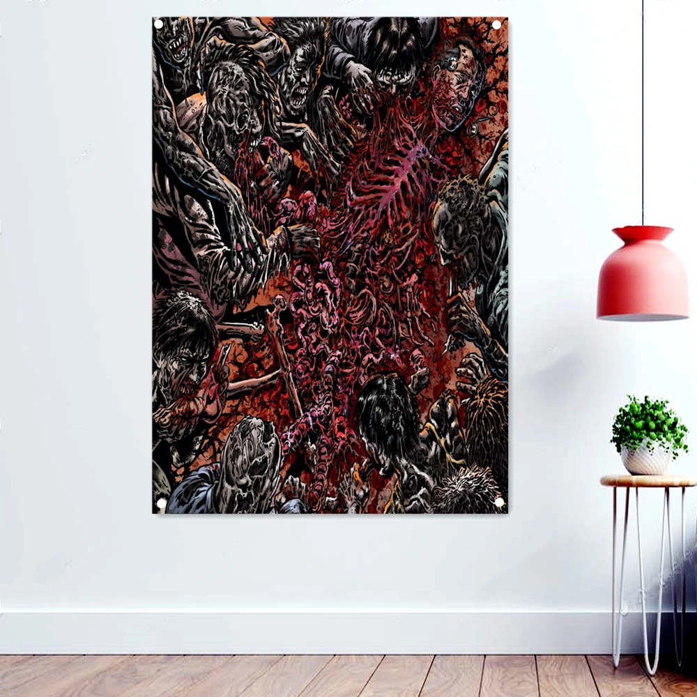 CANNIBAL CORPSE Death Metal Artist Poster Wallpaper Vintage Rock Band Music Banners Bloody disgusting Tattoos Flags Indoor Decor
CANNIBAL CORPSE Death Metal Artist Poster Wallpaper Vintage Rock Band Music Banners Bloody disgusting Tattoos Flags Indoor Decor