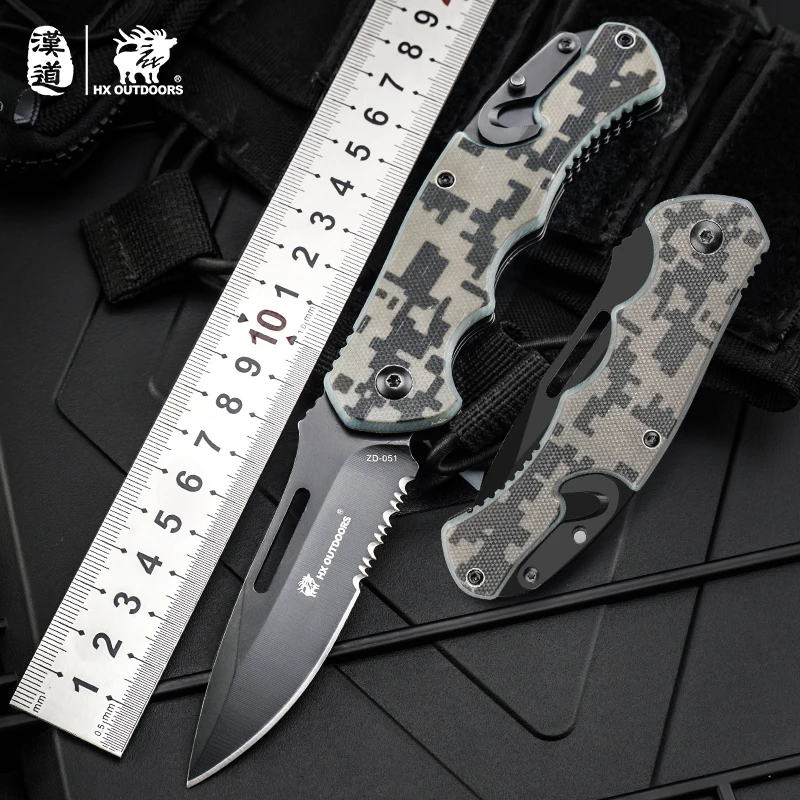 Тактический складной нож HX Outdoor SAS, карманный клинок из нержавеющей стали 3Cr13, для кемпинга, охоты
Тактический складной нож HX Outdoor SAS, карманный клинок из нержавеющей стали 3Cr13, для кемпинга, охоты