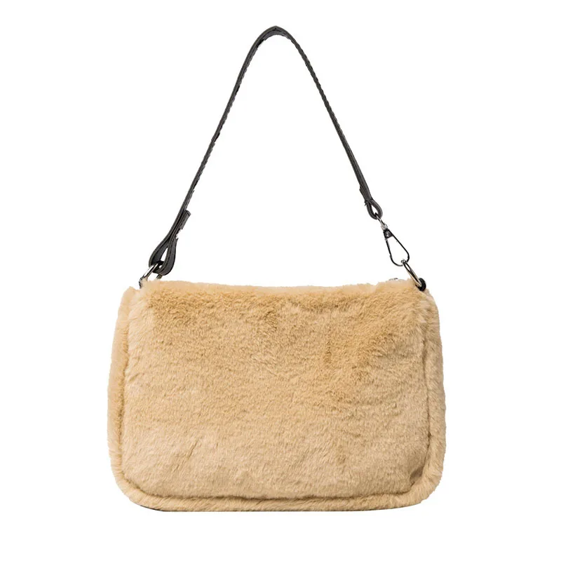 Shoulder Bags Plush for Women Winter Warm Trend Fashion Chain Crossbody Bag Branded Simple Design Female Armpit Handbags
Shoulder Bags Plush for Women Winter Warm Trend Fashion Chain Crossbody Bag Branded Simple Design Female Armpit Handbags