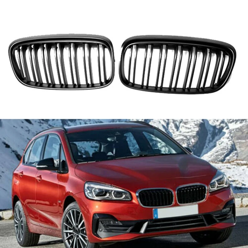 Car Matte Black Dual-Slat Grille Front Bumper Kidney Grille for-BMW 2-Series F45 F46 2014-2016
Car Matte Black Dual-Slat Grille Front Bumper Kidney Grille for-BMW 2-Series F45 F46 2014-2016