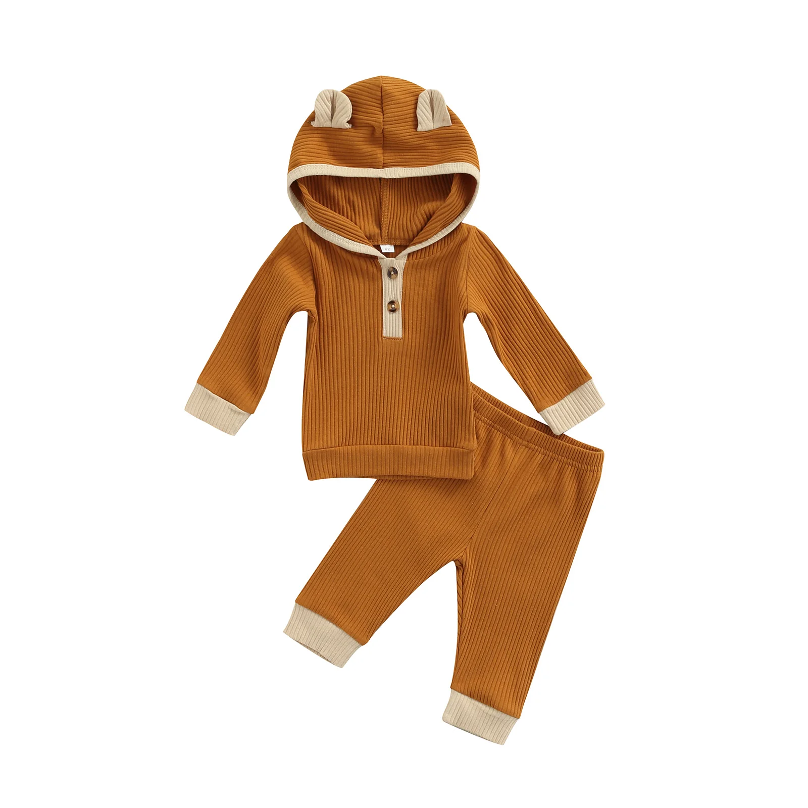 2021 New Autumn Casual 2 Pcs Newborn Ribbed Outfits, Toddler Color Block Long Sleeve Hooded Sweatshirt + Trousers
2021 New Autumn Casual 2 Pcs Newborn Ribbed Outfits, Toddler Color Block Long Sleeve Hooded Sweatshirt + Trousers
