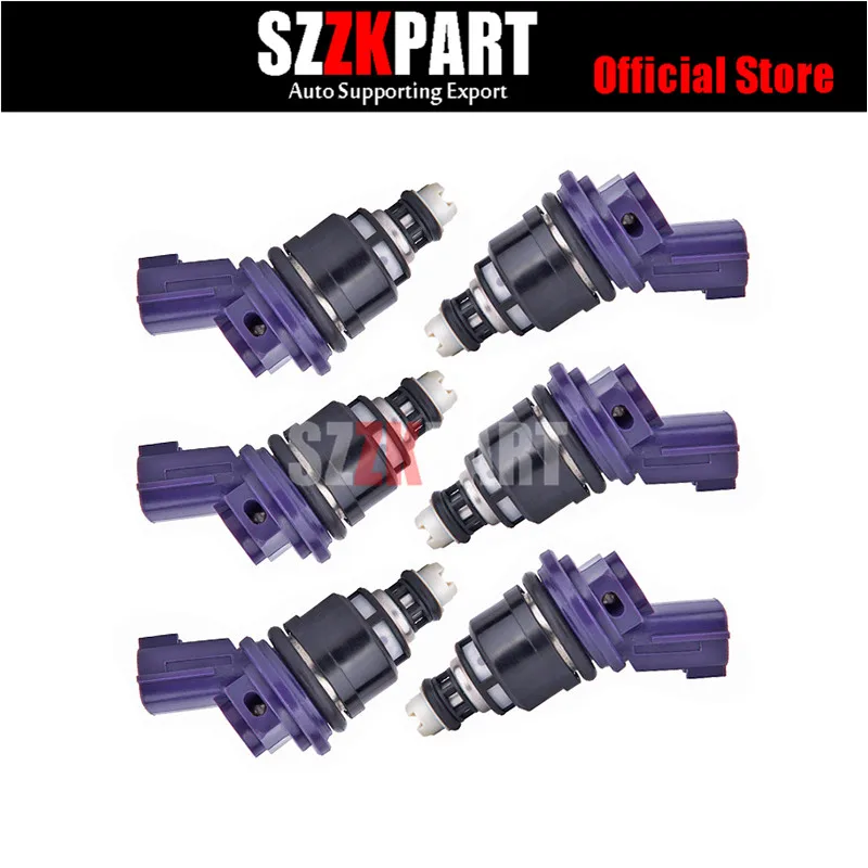 

6Pcs Oem Fuel Injectors For 1996 300zx V6 Turbo (16600-21u01) M631, 16600-21U01, 800-1577N, 67121, FJ565