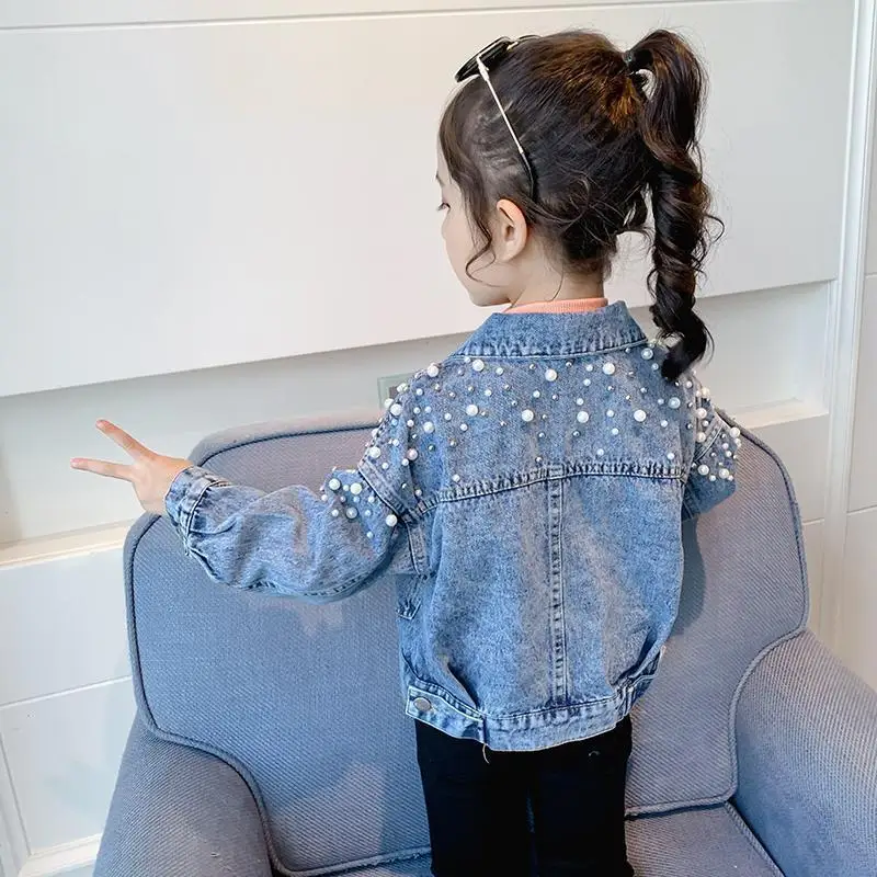 MIEMBRO 2021 New Spring Autumn Girls' Pearl Jeans Denim Jackets Outerwear Coat Children Clothing Girls Cardigan Kids Big Girls
MIEMBRO 2021 New Spring Autumn Girls' Pearl Jeans Denim Jackets Outerwear Coat Children Clothing Girls Cardigan Kids Big Girls