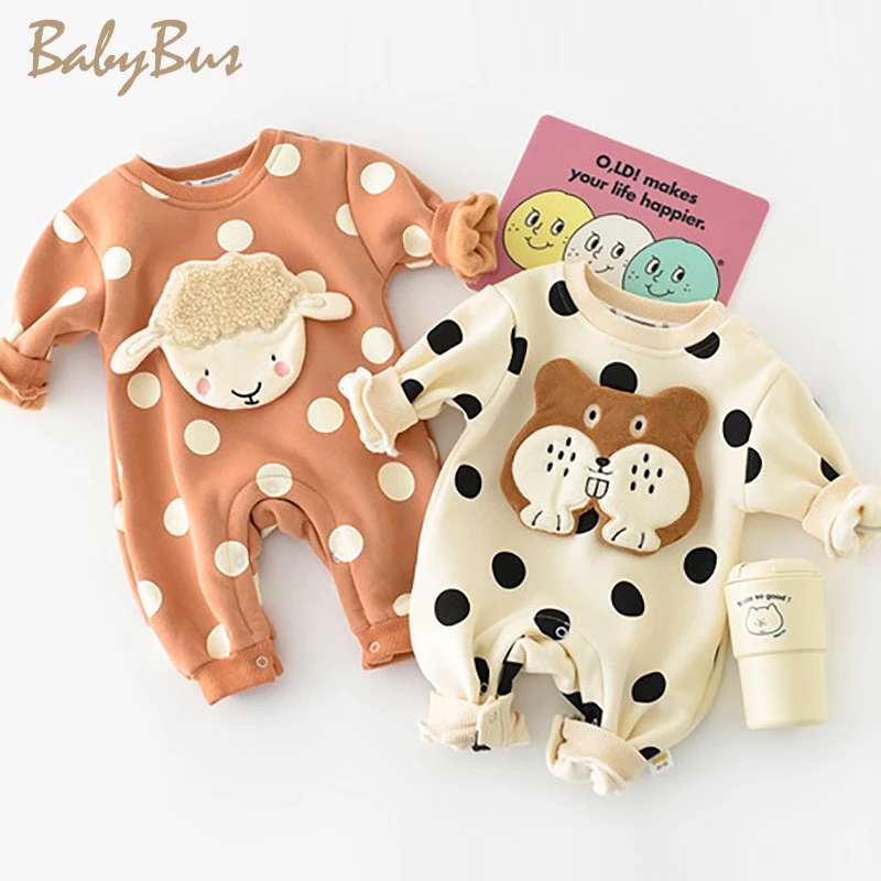 Autumn New Baby Girl Cartoon Three-dimensional Embroidery Polka Dot Long Sleeve Baby Boy Jumpsuit
Autumn New Baby Girl Cartoon Three-dimensional Embroidery Polka Dot Long Sleeve Baby Boy Jumpsuit