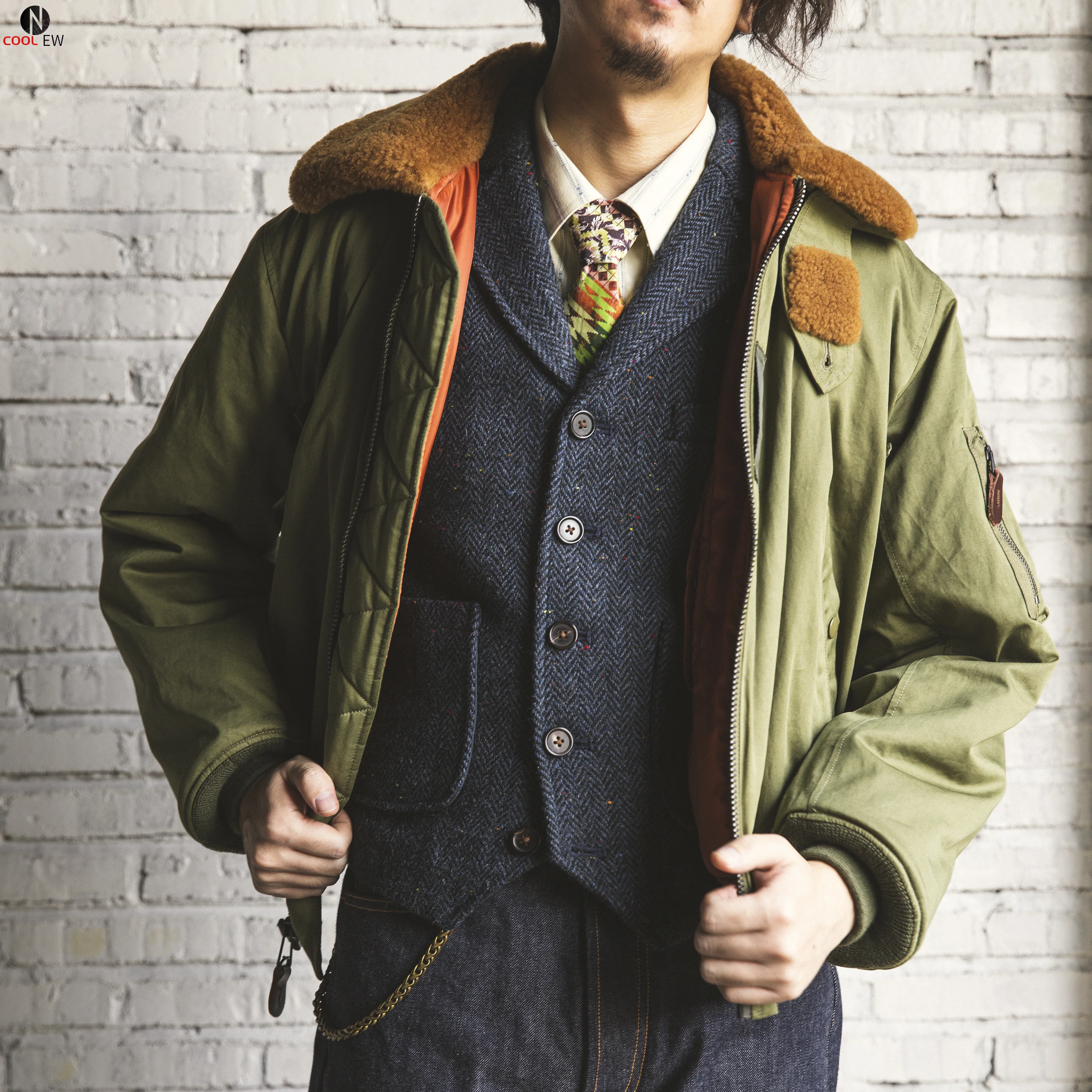 RTB15 Red Tornado US Big Size Vintage Loose Fitting Good Quality Cotton Fabric Wool Lining B15 Jacket
RTB15 Red Tornado US Big Size Vintage Loose Fitting Good Quality Cotton Fabric Wool Lining B15 Jacket