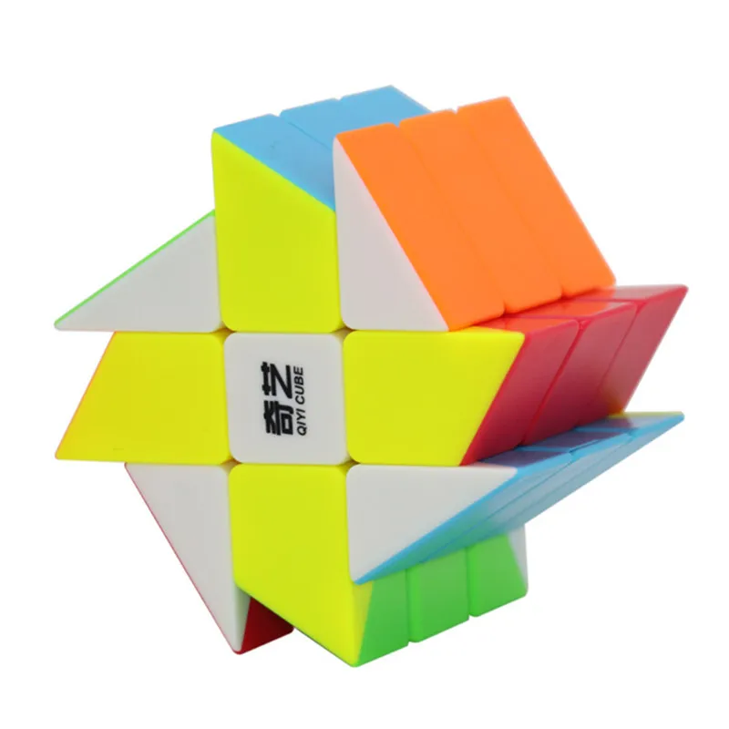 Qiyi 3x3 Windmill Cube Magic Puzzle Brain Teaser Brushed Sticker 56mm Educational Black Twisty stickerless toys for kids
Qiyi 3x3 Windmill Cube Magic Puzzle Brain Teaser Brushed Sticker 56mm Educational Black Twisty stickerless toys for kids