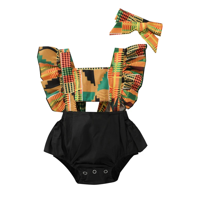 Summer Baby Girls Outfits Bodysuits Ruffle Sleeve Color Block Backless Bodysuit with Headband Set Toddler Clothing
Summer Baby Girls Outfits Bodysuits Ruffle Sleeve Color Block Backless Bodysuit with Headband Set Toddler Clothing