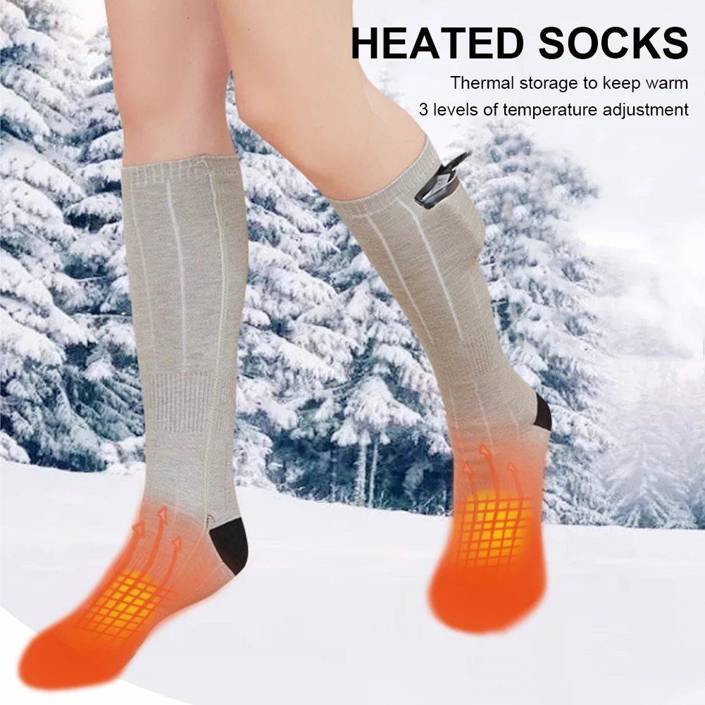 Winter Warm Heating Sock with 4500mAh Power Bank Thermal Foot Electric Heated Sock Elastic Warmer for Men Women Outdoor Warm
Winter Warm Heating Sock with 4500mAh Power Bank Thermal Foot Electric Heated Sock Elastic Warmer for Men Women Outdoor Warm
