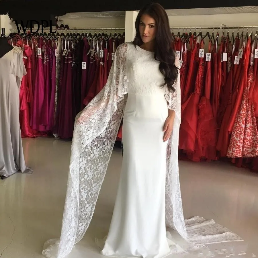 Simple Long Mermaid Wedding Dresses 2019 New Sleeveless Scoop Neck Lace Sweep Strain Formal Wedding Gowns Bridal Dress
Simple Long Mermaid Wedding Dresses 2019 New Sleeveless Scoop Neck Lace Sweep Strain Formal Wedding Gowns Bridal Dress