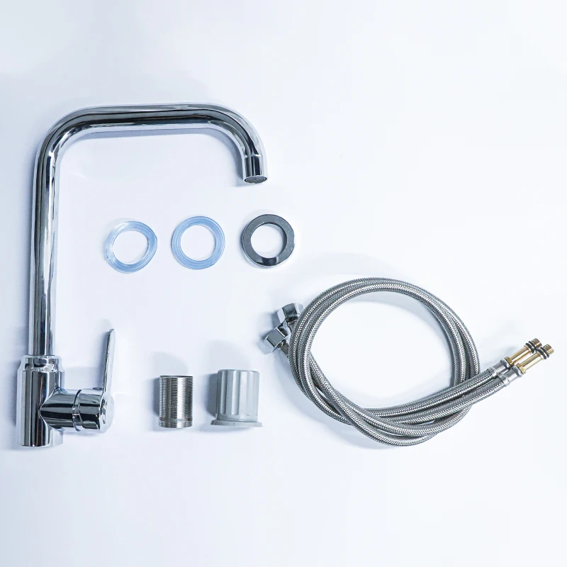Bakicth Kitchen Faucets Stainless Steel Kitchen Mixer Single Handle Single Hole Hot and Cold Faucet Mixer Sink Tap Faucet
Bakicth Kitchen Faucets Stainless Steel Kitchen Mixer Single Handle Single Hole Hot and Cold Faucet Mixer Sink Tap Faucet